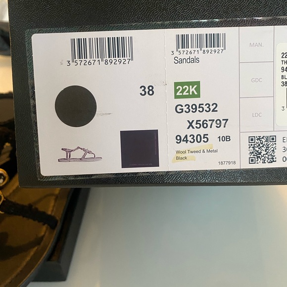 Chanel Thong Sandals sz38 NEW - Picture 11 of 11